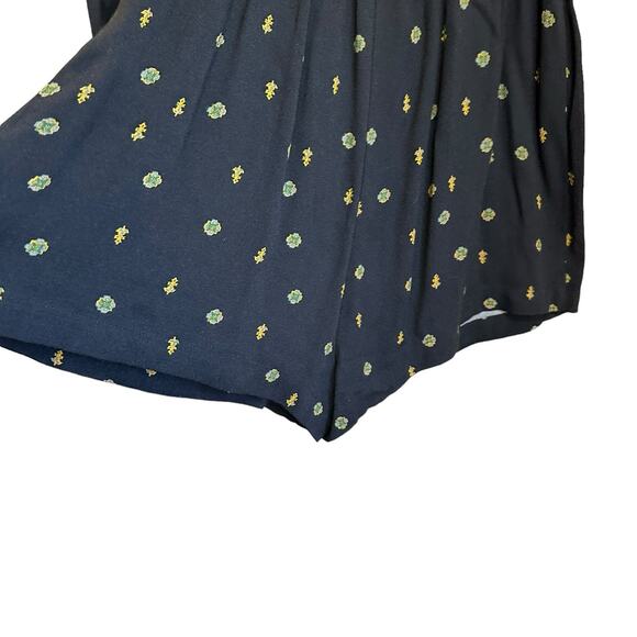 Free People Love Grows Black Long Sleeve Romper sz S - Picture 7 of 11